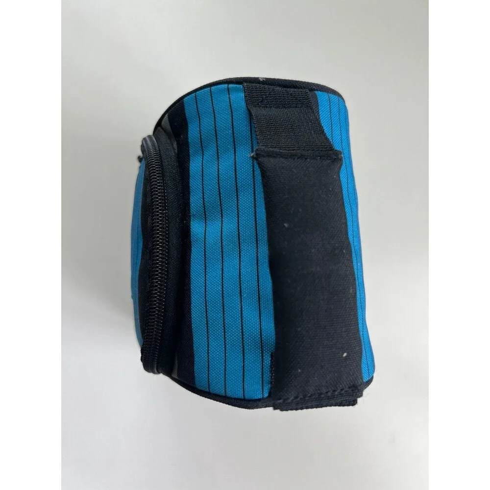 Kids Hurley Skate Black Striped 2 Pouch Insulated School Work Lunch Bag Tote - Picture 5 of 8